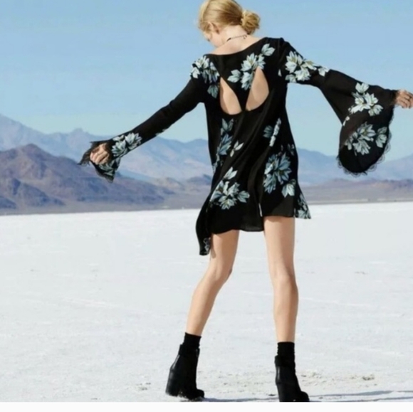 NWOT FREE PEOPLE floral tunic/mini dress - Picture 12 of 12